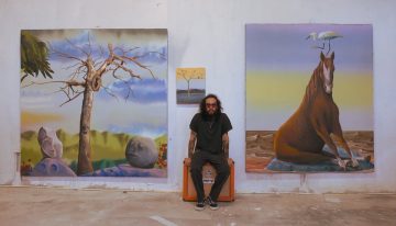 Humor e ironía: artista convierte la morriña en un paisaje lleno de color