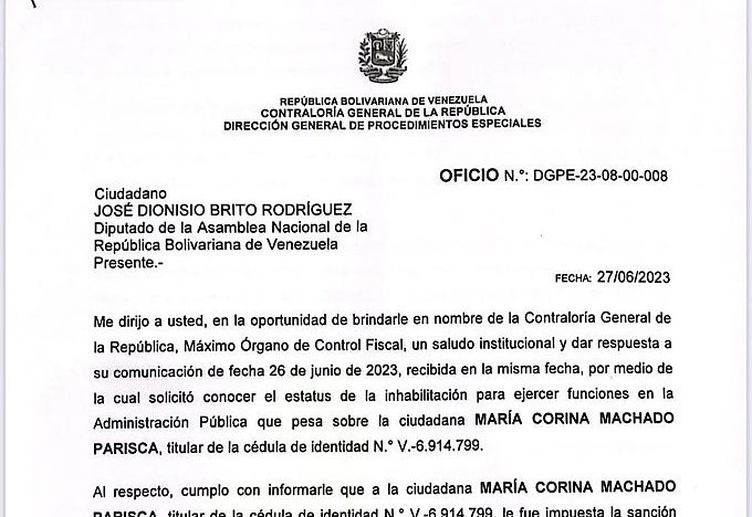 Cronología del acoso, exilio y regreso de María Corina Machado a Venezuela