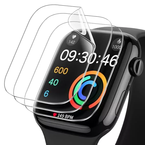 JETech Protector de Pantalla para Apple Watch Series 10 42mm, Película de TPU Flexible Autocuración, Anti-Arañazos HD Transparente, 3 Unidades