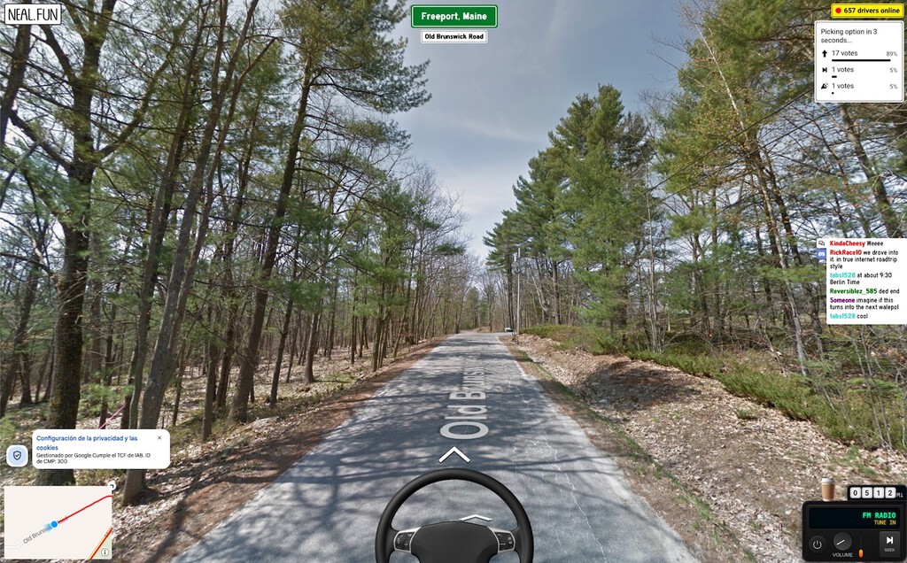 900 personas están conduciendo a la vez y de forma democrática un coche virtual en Google Street View 
