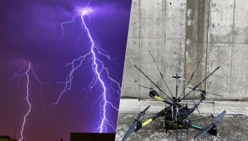 Unos científicos japoneses han llevado el pararrayos al siguiente nivel: con un dron que caza relámpagos