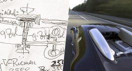 El Bugatti Veyron rompió con todo gracias a un motor brutal. Uno que nació con unos garabatos pintados a 320 km/h