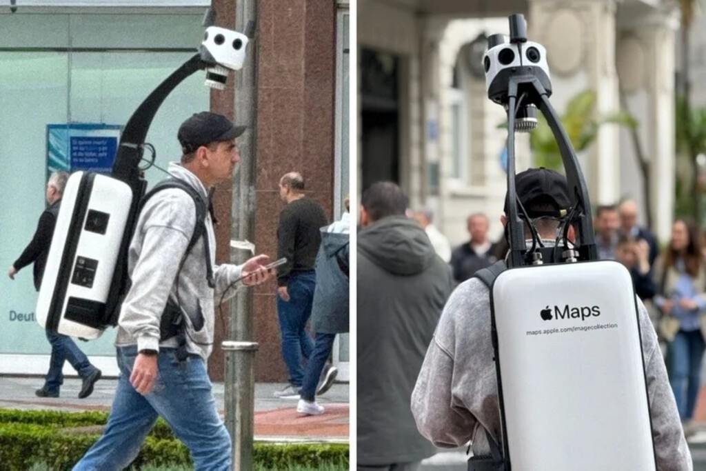 Los hombres mochila de Apple son lo que hace especial a Apple Maps. Y ahora están en España 