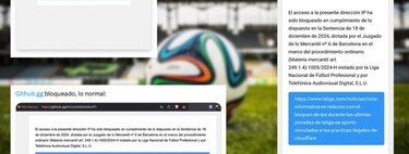 "Cada vez que hay fútbol se me cae la web": los efectos colaterales de los bloqueos de LaLiga en miles de usuarios