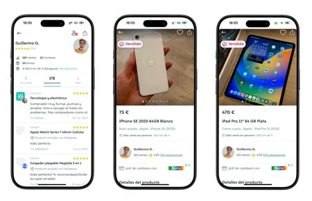 A lo largo de estos años acumulo 165 ventas en Wallapop