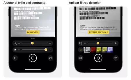 Algunos ejemplos de uso de la app Lupa