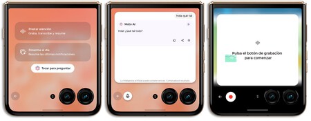 Usos de Moto AI en la pantalla externa