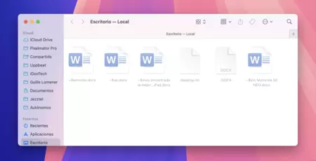 Archivos ocultos en el escritorio