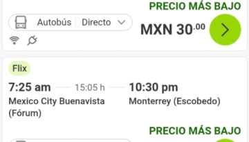 ¿Viaje de CDMX a Monterrey por solo 30 pesos? Flix conecta a México con 1,600 destinos