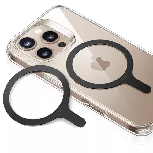 ESR Anillo Universal HaloLock, Kit de Conversión Compatible con MagSafe, Anillo Metálico Magnético Compatible con iPhone Serie 16/15/14/13/12, Galaxy S24/S23 y Otros, 2 Unidades, Blanco