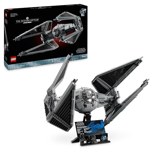 LEGO® Star Wars Interceptor Tie Maqueta para Adultos de Construcción Ultimate Collector Series, Caza Estelar para Exponer y Coleccionar, Regalo para Hombres y Mujeres Fans de UCS 75382