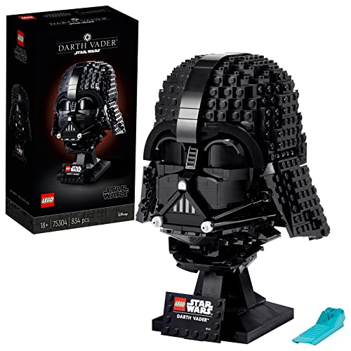 LEGO® Star Wars Casco de Darth Vader Maqueta de Construcción y Manualidad para Adultos, Pieza de Colección, Regalo para Hombres y Mujeres Fans de la Saga de la Guerra de Las Galaxias 75304