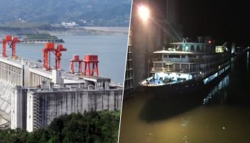 China tiene barcos del tamaño de edificios que navegan sobre montañas. Todo gracias a los ascensores más grandes del mundo