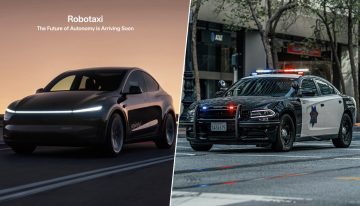 Los robotaxis de Tesla han sido programados para conducir como un humano. Así que cuando ven a la policía pegan un frenazo