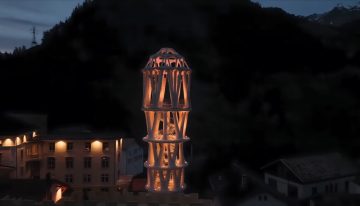 Suiza acaba de inaugurar la torre de hormigón impresa en 3D más alta del mundo: no está hecha para quedarse donde está