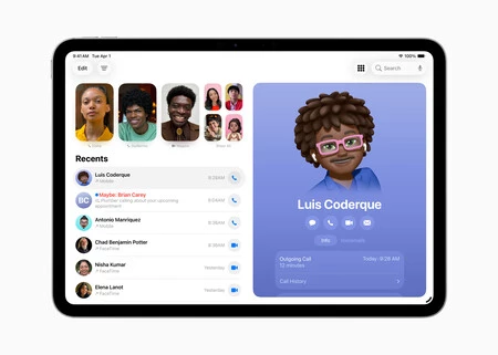 Aplicación Teléfono en iPadOS 26