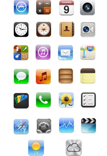 Iconos de iOS 6