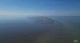 Una nueva isla emerge en el Mar Caspio por el descenso de nivel