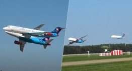 No son cazas, son aviones del Gobierno de Eslovaquia. El día que un Airbus A319 y un Fokker 100 se robaron el show