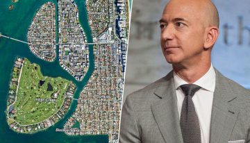 Jeff Bezos y sus vecinos millonarios viven en una lujosa isla artificial a la que le falta algo básico: no tiene alcantarillado
