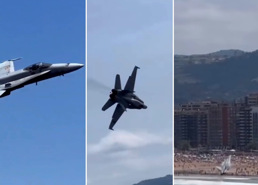 El giro repentino de este F‑18 del Ejército del Aire dejó a Gijón sin palabras. Ahora sabemos exactamente por qué ocurrió