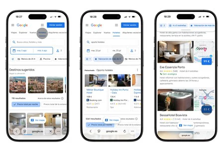 Hoteles Google