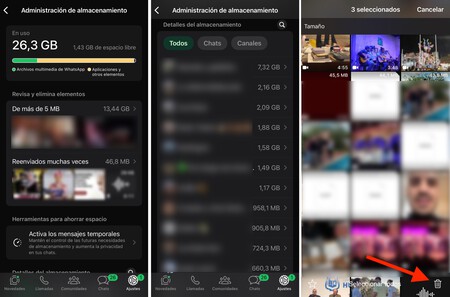 Liberar Espacio Whatsapp