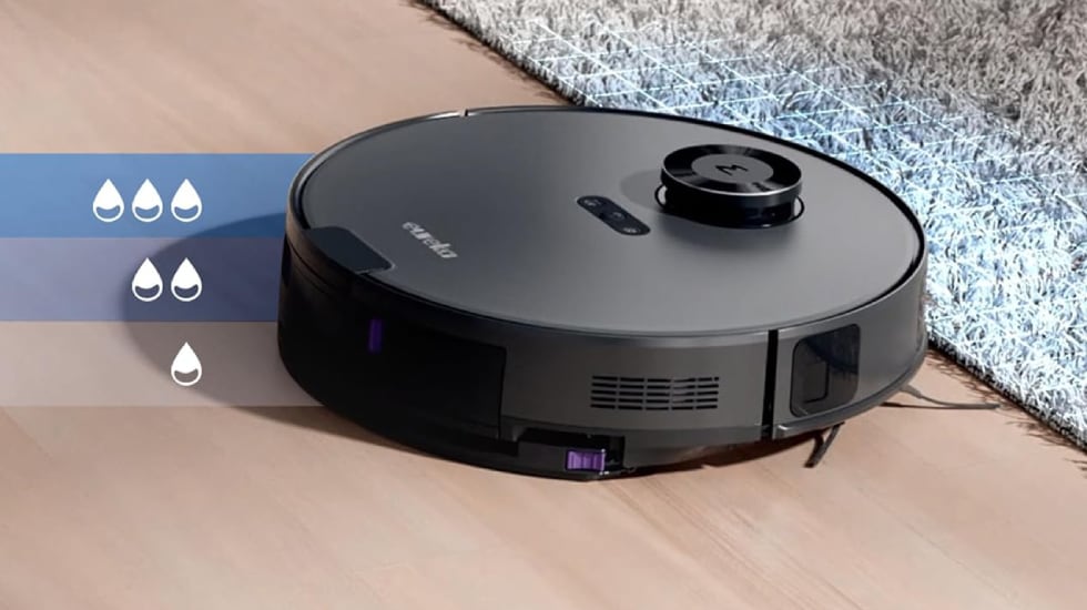 Robot aspirador rebajado con hasta cuatro ajustes de succión.