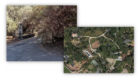 Vista actual de la mansión de Steve Jobs en Woodside