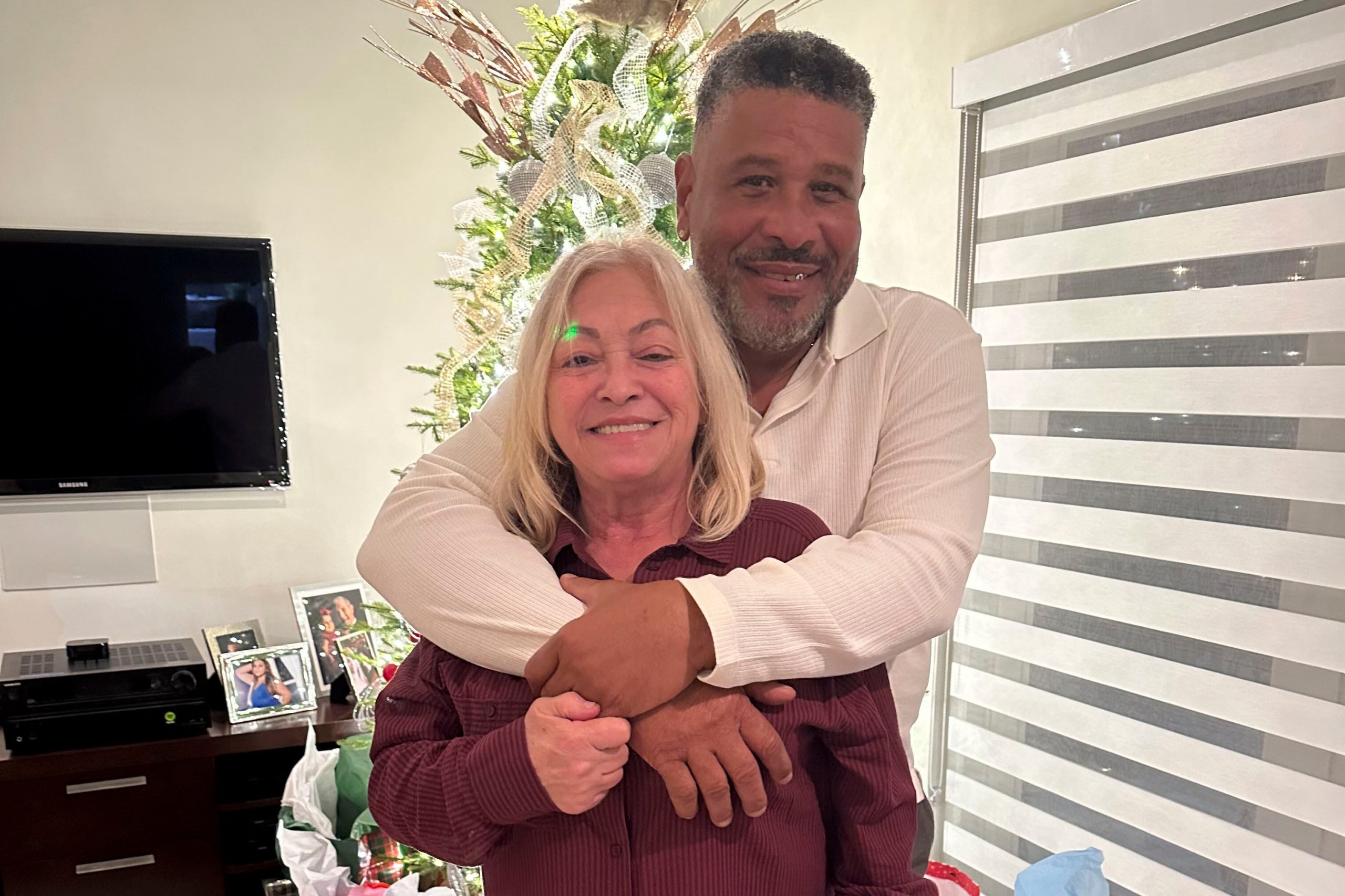 Rafael Collado y su pareja Sonia Bichara.