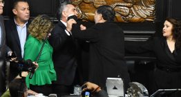 Alito Moreno agrede a Gerardo Fernández Noroña en el Senado