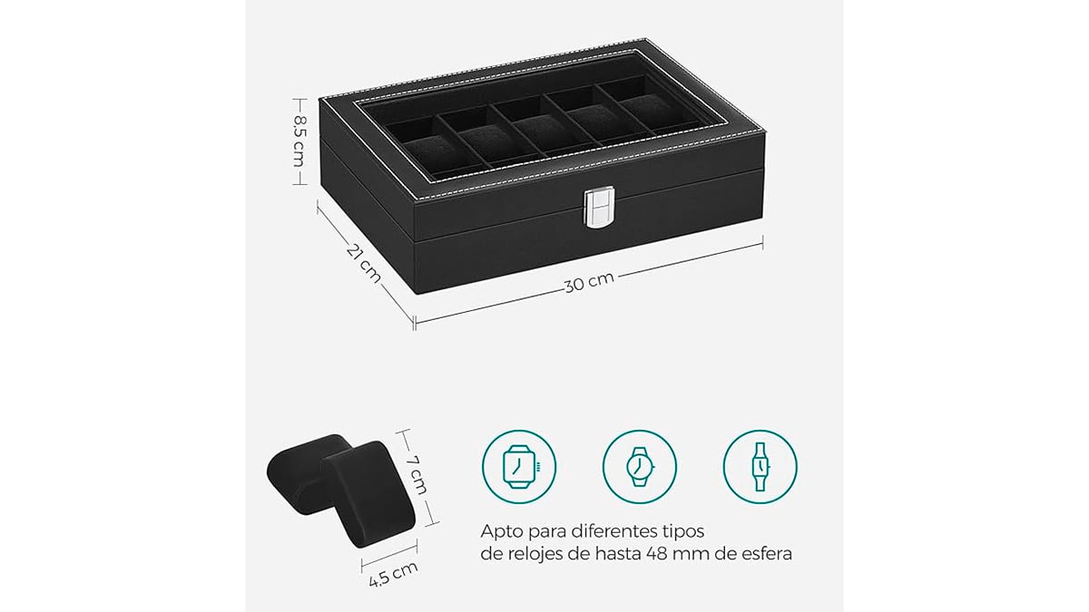 Dimensiones: 30,2 x 20,2 x 7,8 cm.