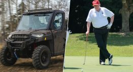 Proteger a Trump es un dolor de cabeza, así que el Servicio Secreto ha comprado un carro de golf blindado: el Golf Force One
