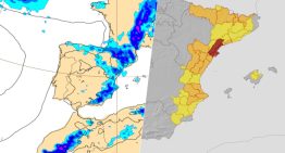 AEMET emite varios avisos rojos por riesgo extremo: una vaguada atlántica se asoma a la costa mediterránea