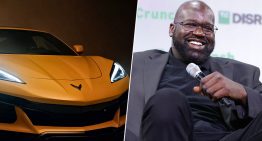 Shaquille O’Neal soñaba con conducir un Corvette C8 Z06: se lo han tenido que hacer a medida porque no cabía