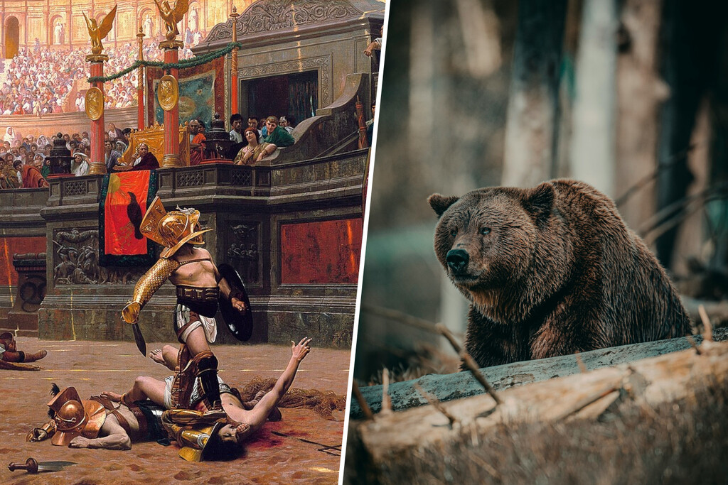 Si la pregunta es cómo de cruentas eran las luchas de los gladiadores romanos, la respuesta estaba en Serbia: incluían osos