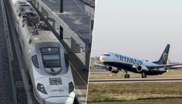 Solo hay un gran beneficiado en la salida de Ryanair de los aeropuertos regionales. Uno llamado «tren de alta velocidad»