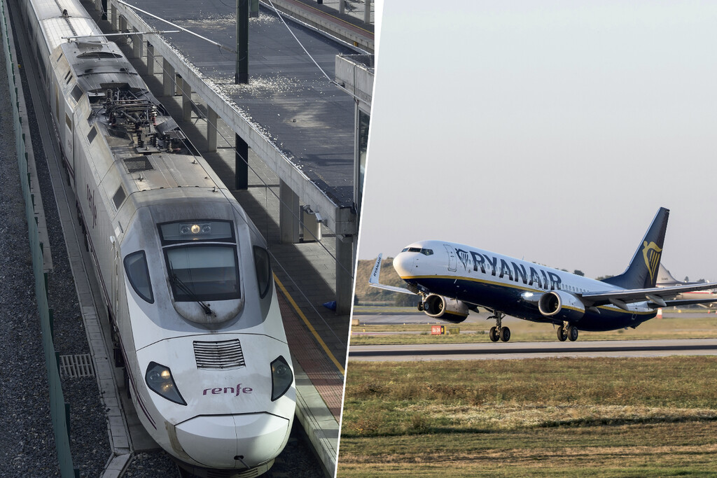 Solo hay un gran beneficiado en la salida de Ryanair de los aeropuertos regionales. Uno llamado "tren de alta velocidad" 