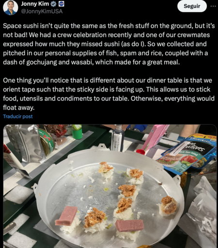 Sushi en el espacio