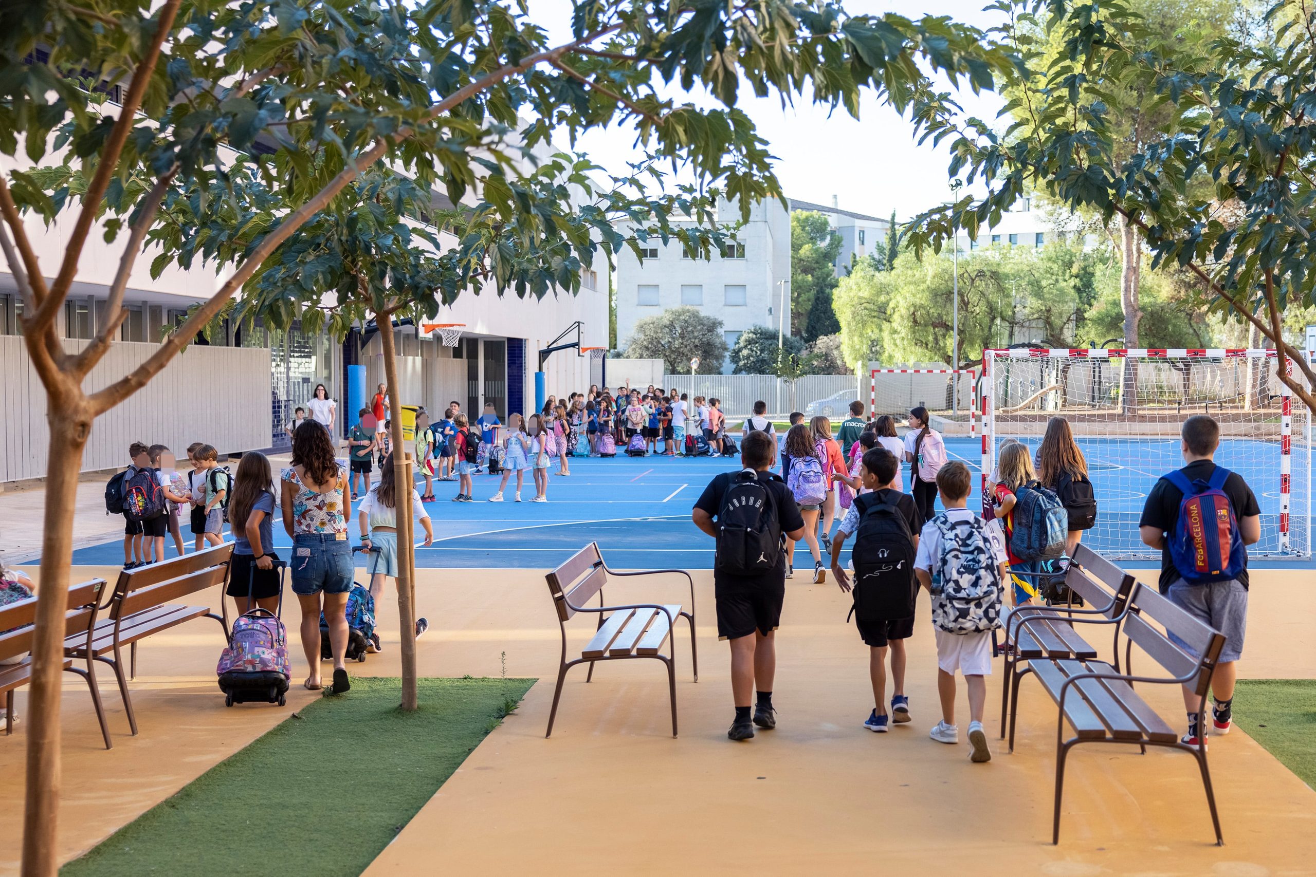 Inicio del curso escolar en el colegio púbico Vicent Marçà de Castellón, el pasado año.