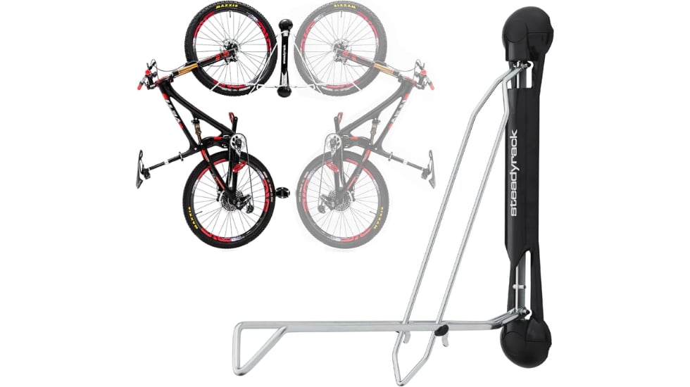 Vista del soporte vertical para bicis que se puede comprar en Amazon.