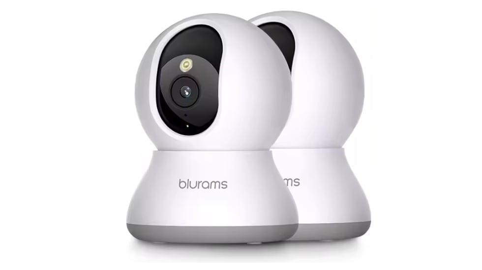 Vista del set de dos cámaras de seguridad con descuento en AliExpress.