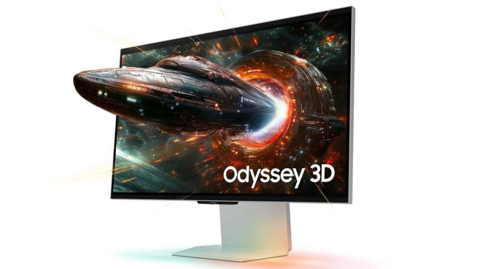 Monitor de PC Samsung Odyssey 3D con 27 pulgadas.