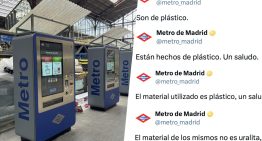«Es plástico, un saludo»: Metro de Madrid se ha gastado una millonada en máquinas avanzadas para cubrirlas como chozas «Es plástico, un saludo»: Metro de Madrid se ha gastado una millonada en máquinas avanzadas para cubrirlas como chozas
