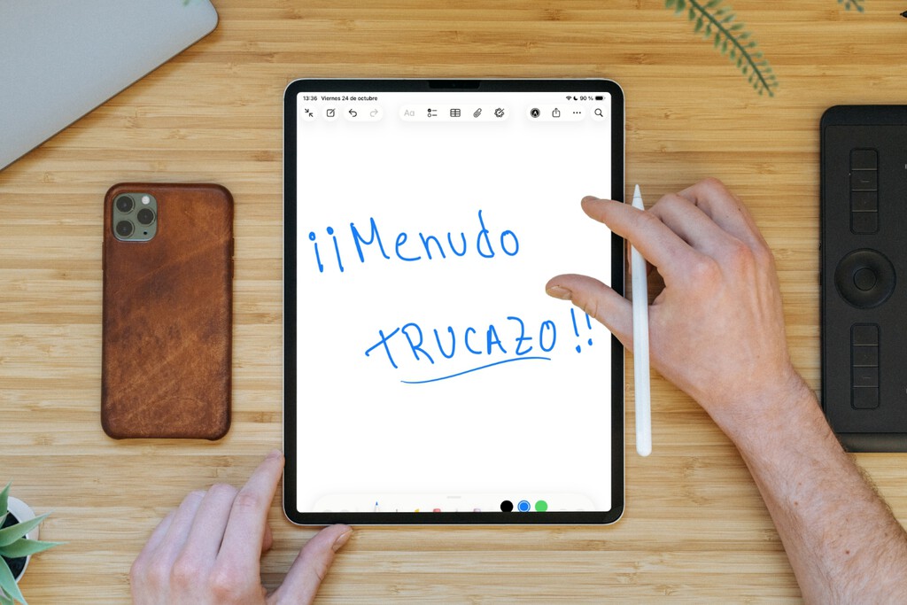 Si tienes mala letra como yo, este truco para tomar notas en el iPad con el Apple Pencil es una locura y funciona de lujo