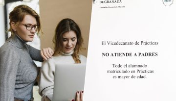 Un cartel en la Universidad de Granada destapa uno de los grandes problemas de la generación Z: los «padres helicóptero»