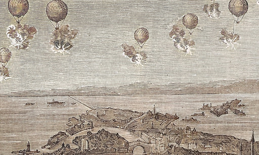 En 1849, el Imperio Austrohúngaro bombardeó Venecia con globos: el primer ataque de "drones" de la historia