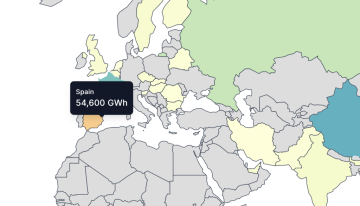 La cantidad de energía nuclear que genera cada país, detallada en este mapa interactivo
