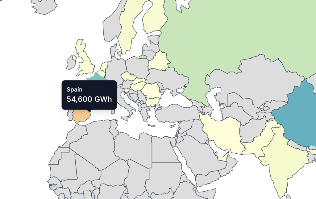 La cantidad de energía nuclear que genera cada país, detallada en este mapa interactivo 