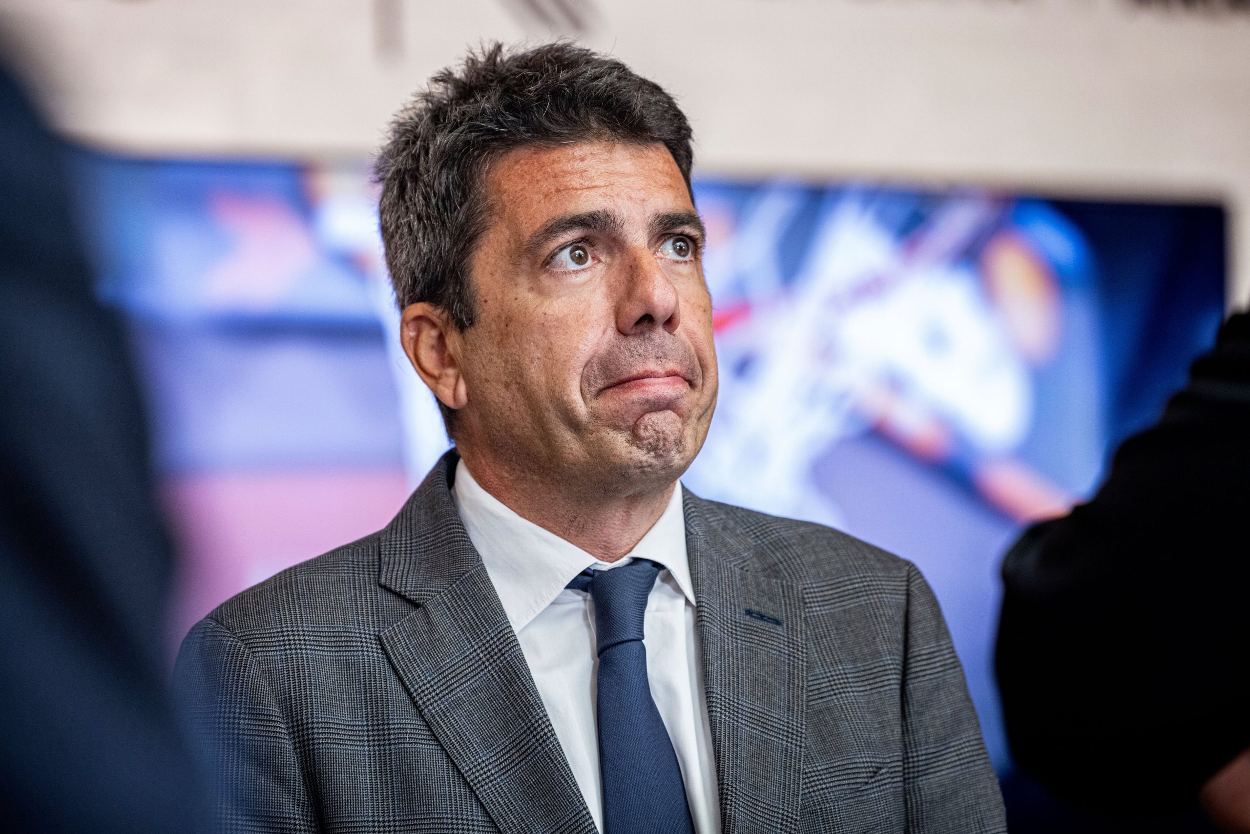 El presidente de la Generalitat, Carlos Mazón, el pasado día 10, en un acto en el Palau de la Generalitat, en Valenicia. 